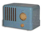 Canadian General Electric Radio model C400, blue-green plaskon cabinet