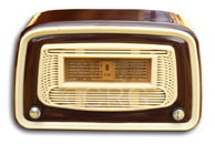 Magnadyne Radio model S20, bakelite, 1954, Italy