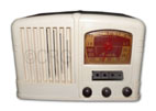 Mantola Radio model G49-XJ6, pushbuttons, white plaskon cabinet