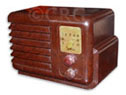 Meck Radio model 227, brown bakelite, 1948