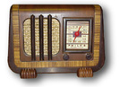 Philco Radio model PT-49, wood table radio