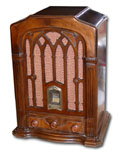 RCA Radio model R-73, gothic tombstone