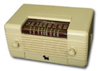 Remler Radio model 6000 Scottie - same cabinet as Remler model MP5-5-3 Scottie, white plaskon, late 40s