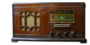 Stromberg Carlson Radio model 430H, wood table radio, magic tuning eye tube