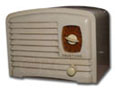 Truetone Radio model Jr, white plaskon, 1939