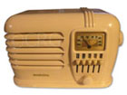 Western Royal Radio model 636, white painted bakelite, 1940