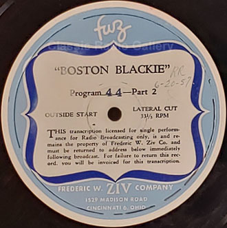Boston Blackie – 196 Old Time Radio Shows On 2 CDs – MP3 Format OTR Collection